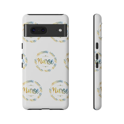 Google Pixel Tough Case - Nurse Circle  - White