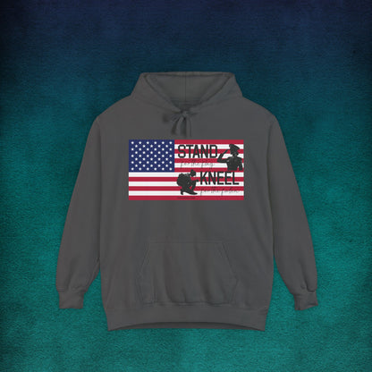 Comfort Colors Stand for the Flag, Kneel for the Fallen Hoodie (female)