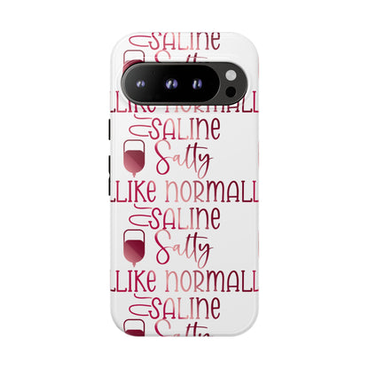 Google Pixel Tough Case - Salty Saline Like Normal Saline - White
