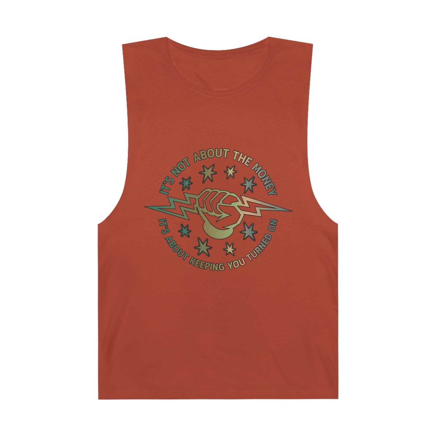 Lineman Tank - Its Not About The Money-copper patina