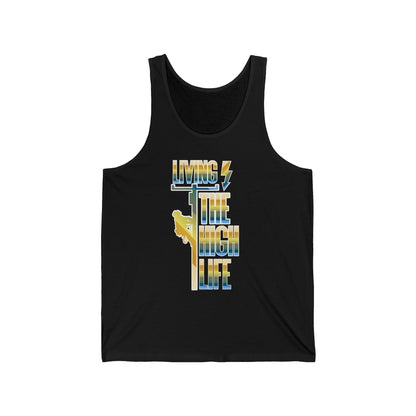 Lineman T-shirt - Living The High Life-colored chrome