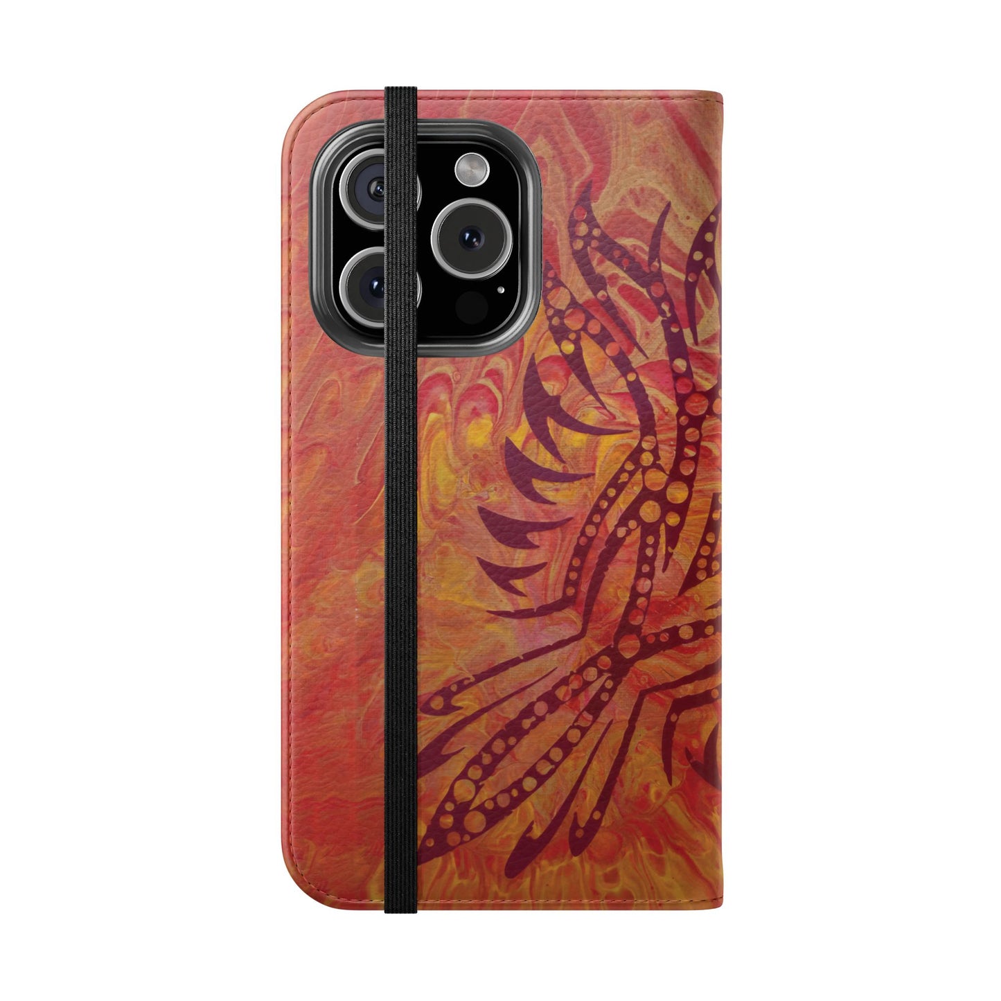 Faux Leather Wallet Phone Case - iPhone & Galaxy - I Rise From the Ashes