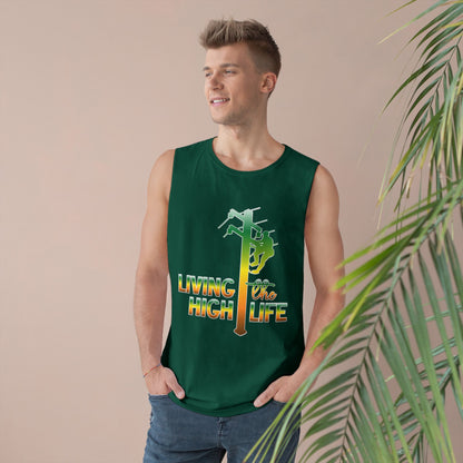 Lineman Tank - living the high life - gradient