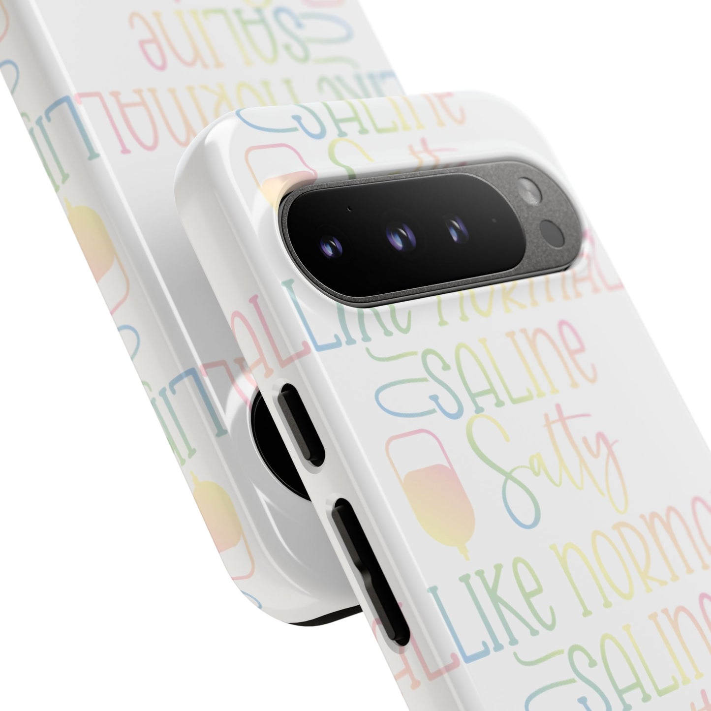Google Pixel Tough Case - Salty Saline Like Normal Saline - White