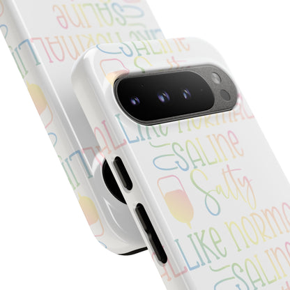 Google Pixel Tough Case - Salty Saline Like Normal Saline - White