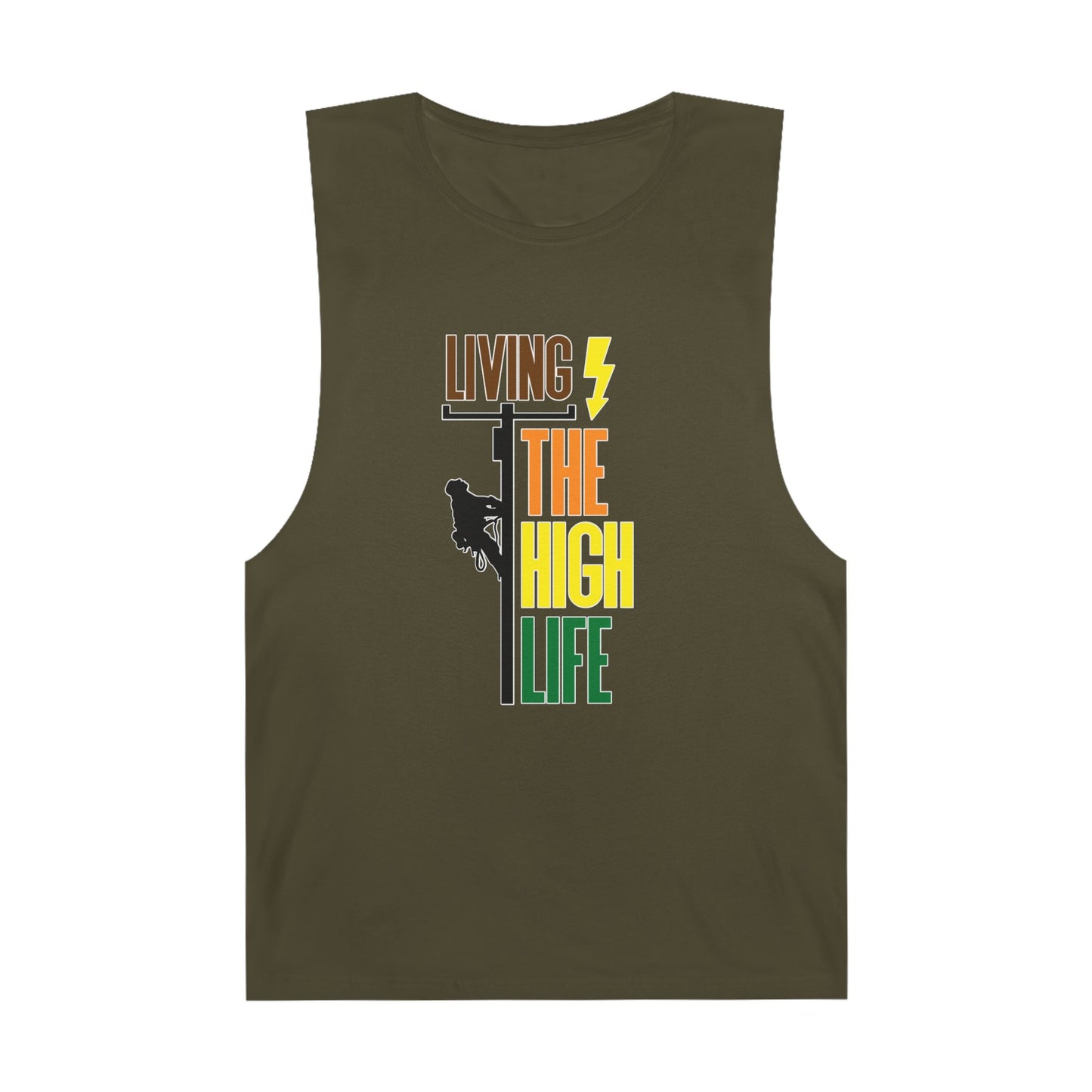 Lineman Tank - Living The High Life-color