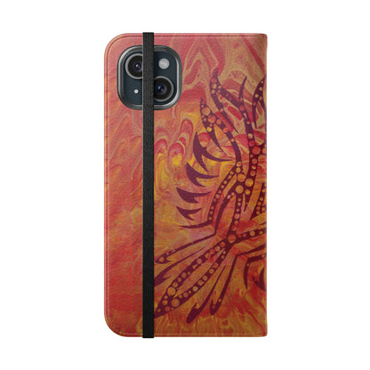 Faux Leather Wallet Phone Case - iPhone & Galaxy - I Rise From the Ashes