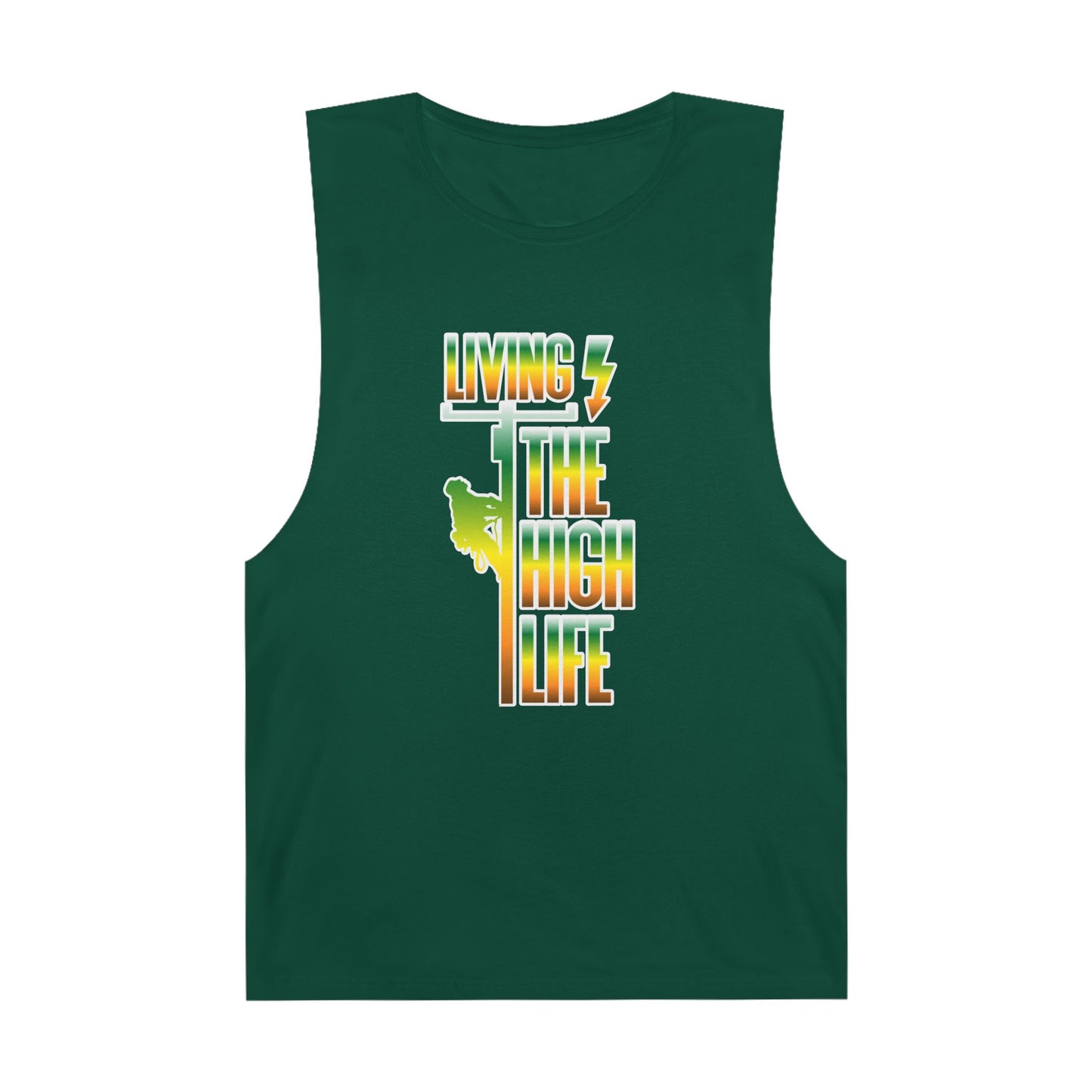 Lineman Tank - Living The High Life-gradient