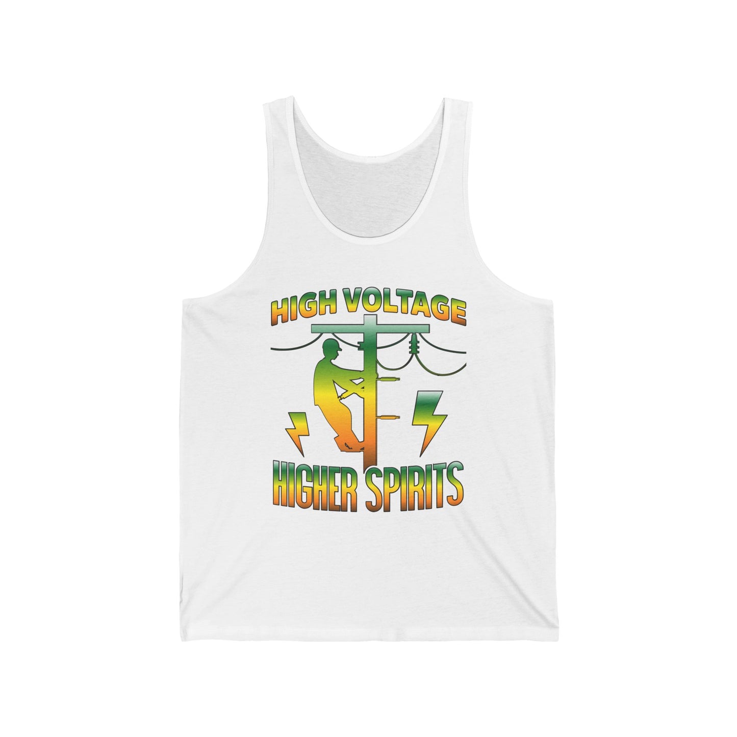 Lineman Tank - High Voltage Higher Spirits-gradient
