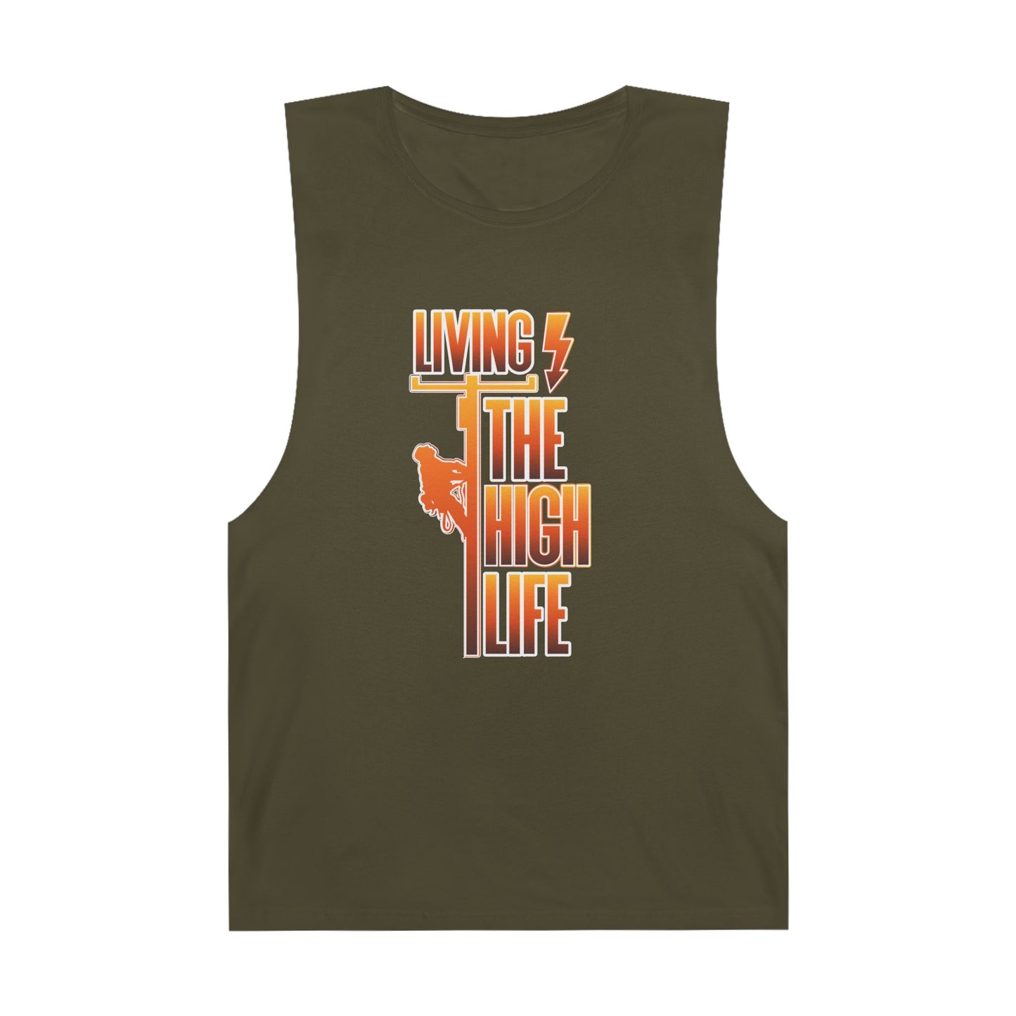 Lineman Tank - Living The High Life-sky 24