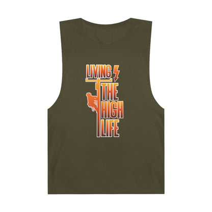 Lineman Tank - Living The High Life-sky 24