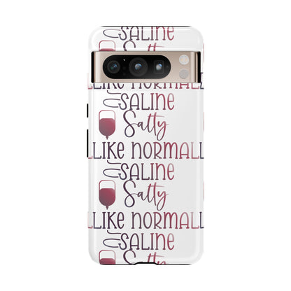 Google Pixel Tough Case - Salty Saline Like Normal Saline - White