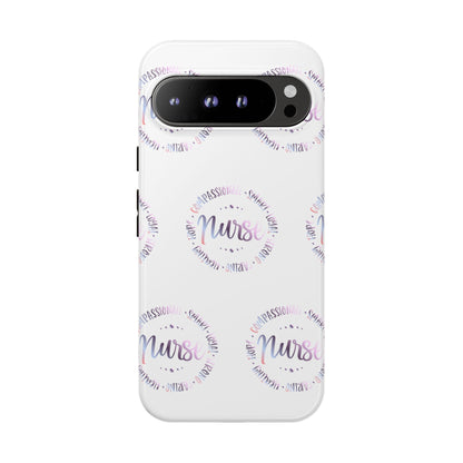 Google Pixel Tough Case - Nurse Circle  - White