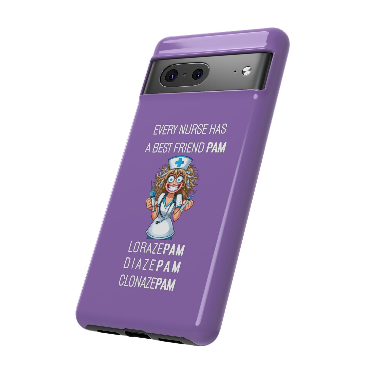 Nurse Google Pixel Tough Case - Every Nurse Has a Friend Named PAM Design (4) - Light Purple