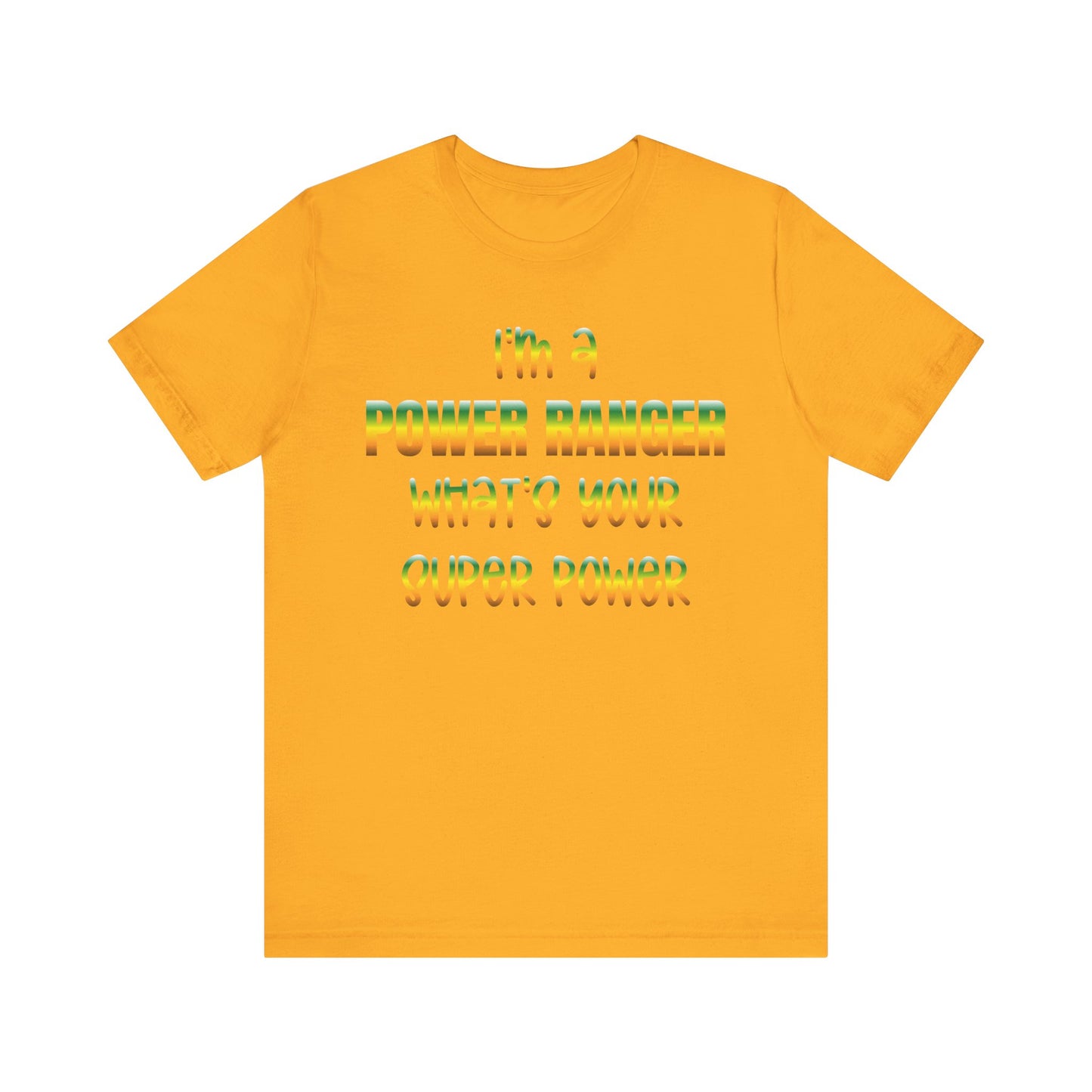Lineman T-shirt - power ranger super power gradient