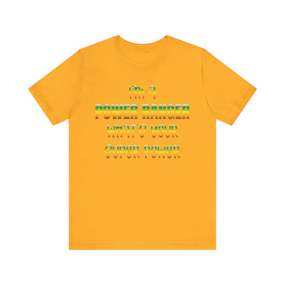 Lineman T-shirt - power ranger super power gradient