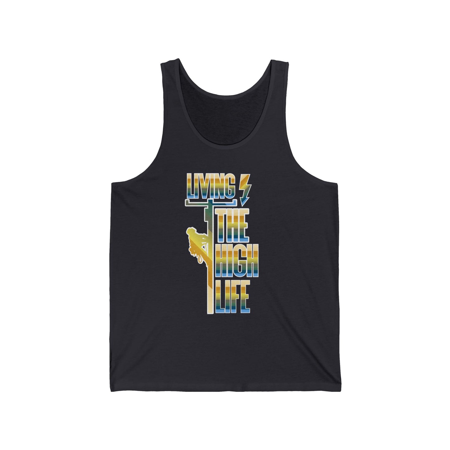Lineman T-shirt - Living The High Life-colored chrome