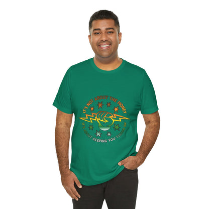 Lineman T-shirt - Its Not About The Money-gradient