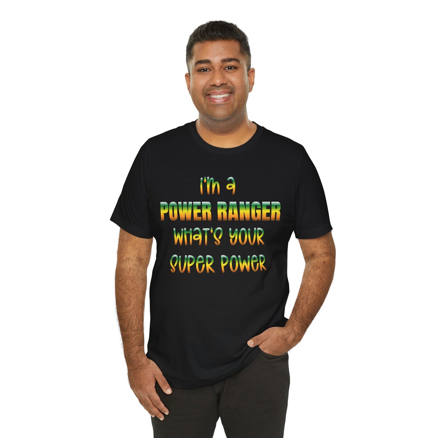 Lineman T-shirt - power ranger super power gradient