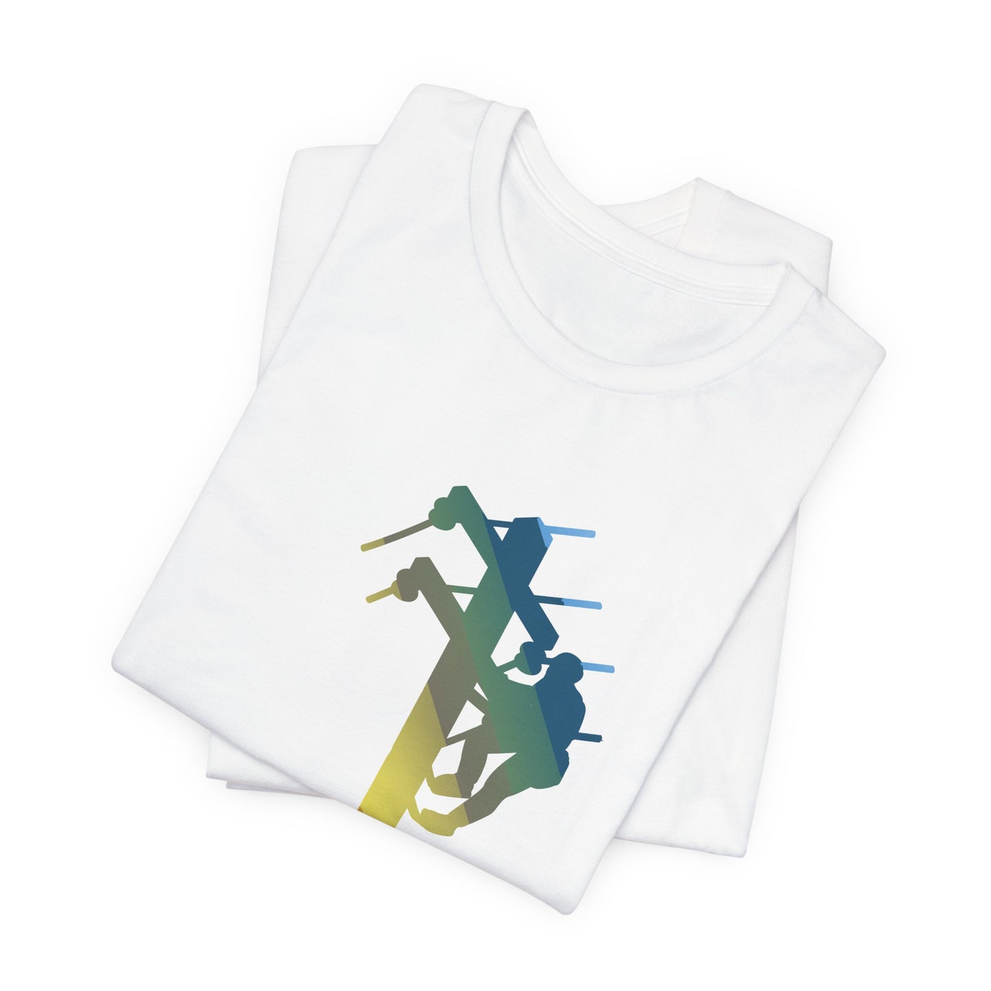 Lineman T-shirt - living the high life - colored chrome