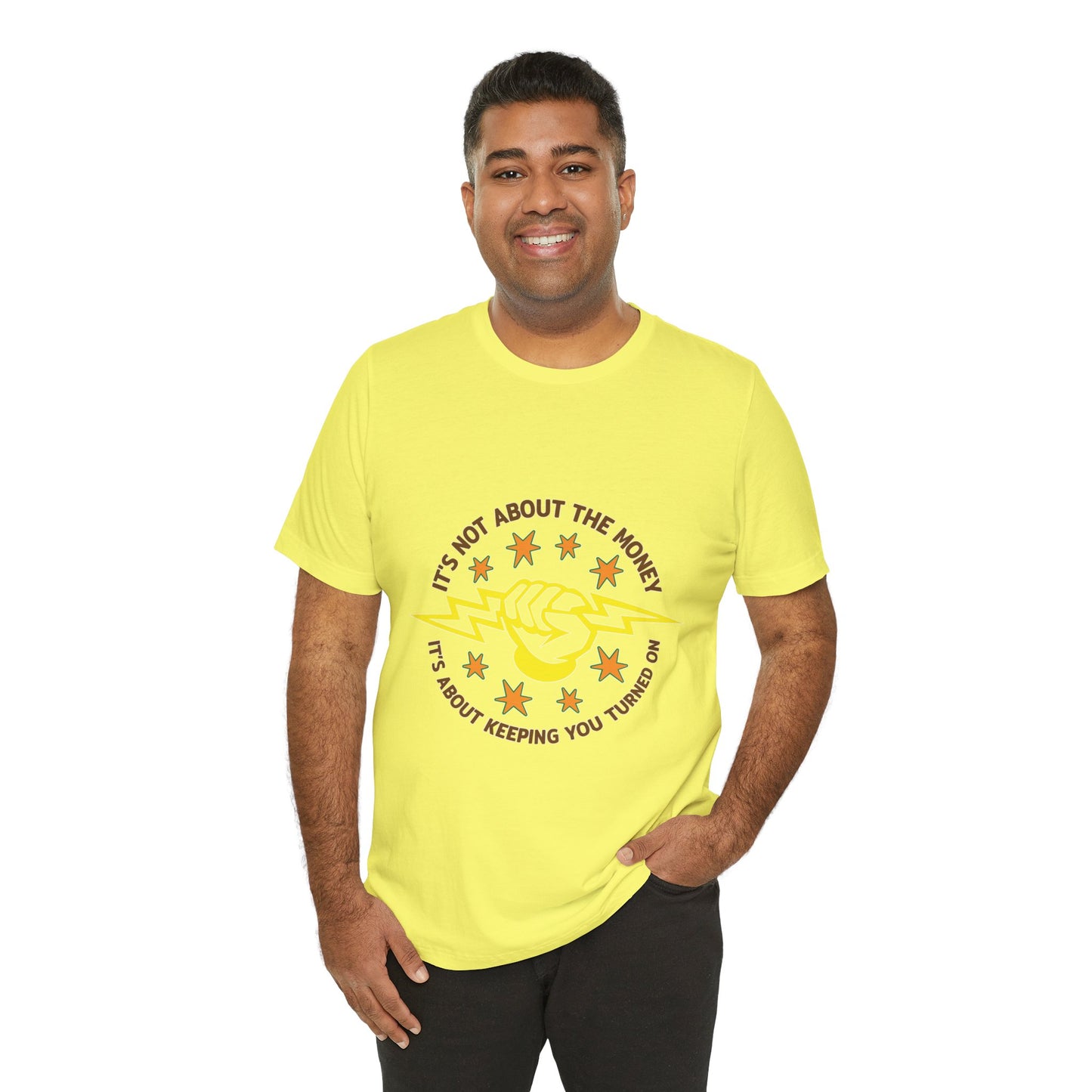 Lineman T-shirt - Its Not About The Money-color