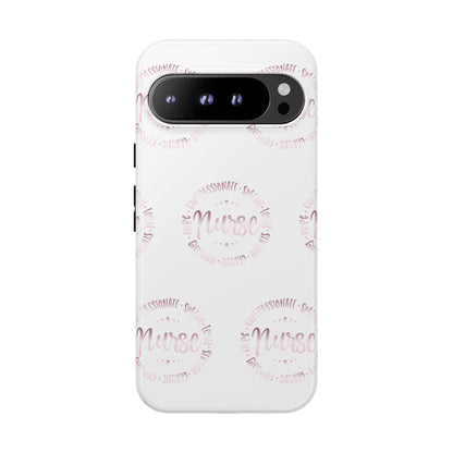 Google Pixel Tough Case - Nurse Circle  - White
