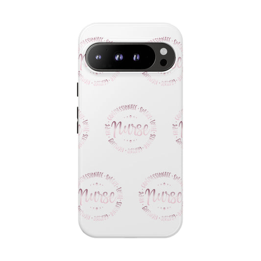 Google Pixel Tough Case - Nurse Circle  - White
