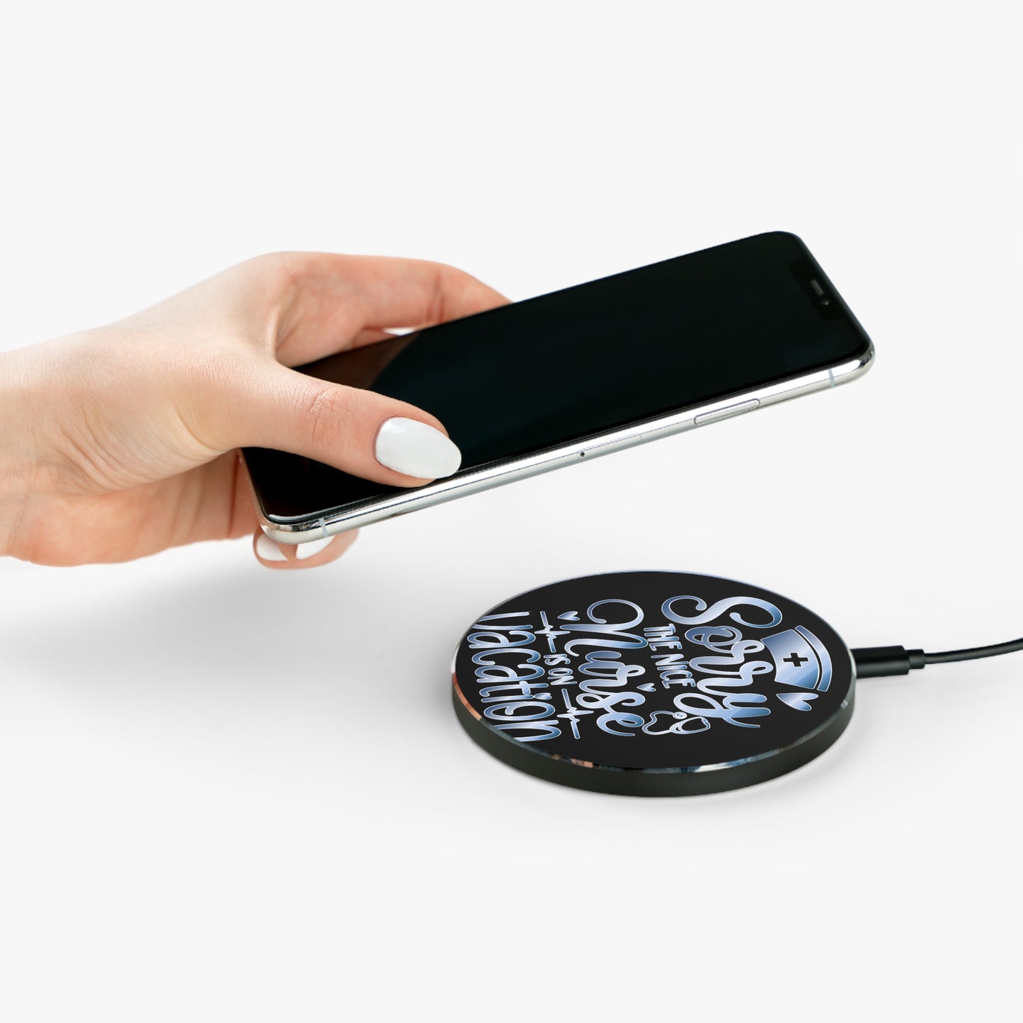 Nice Nurse Vacation Wireless Charger | Fast Charging Pad for Healthcare Professionals