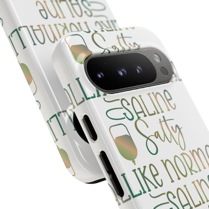 Google Pixel Tough Case - Salty Saline Like Normal Saline - White