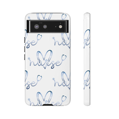 Google Pixel Tough Case - Nurse Stethoscope - White