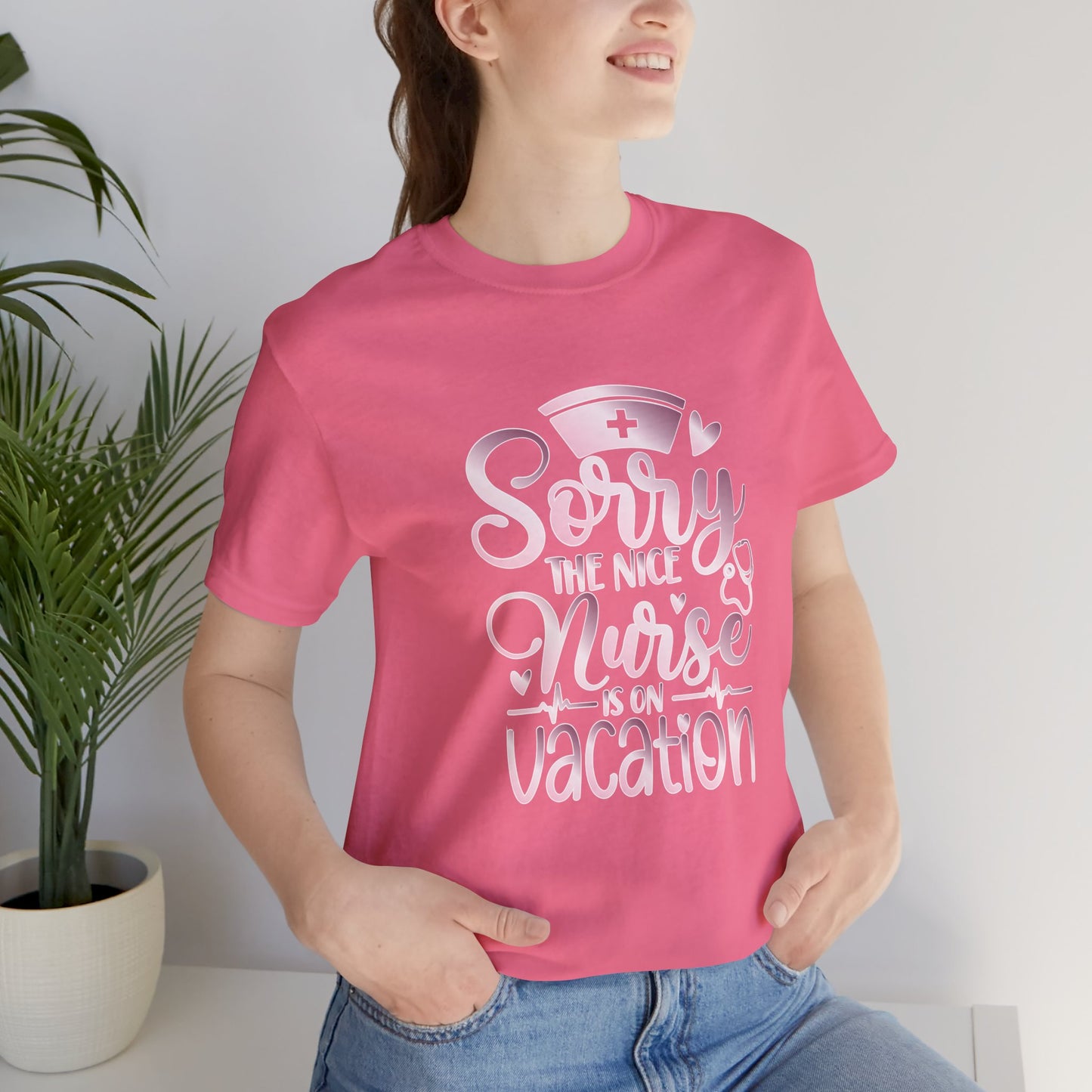 Sorry The Nice Nurse Is On Vacation rose gold