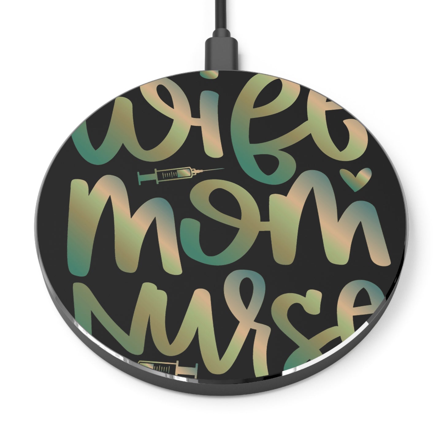 Wife-Mom-Nurse Wireless Charger | Fast Charging Pad for Healthcare Professionals