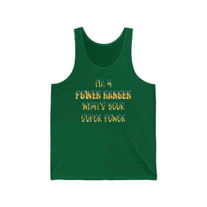 Lineman Tank - power ranger super power colored chrome