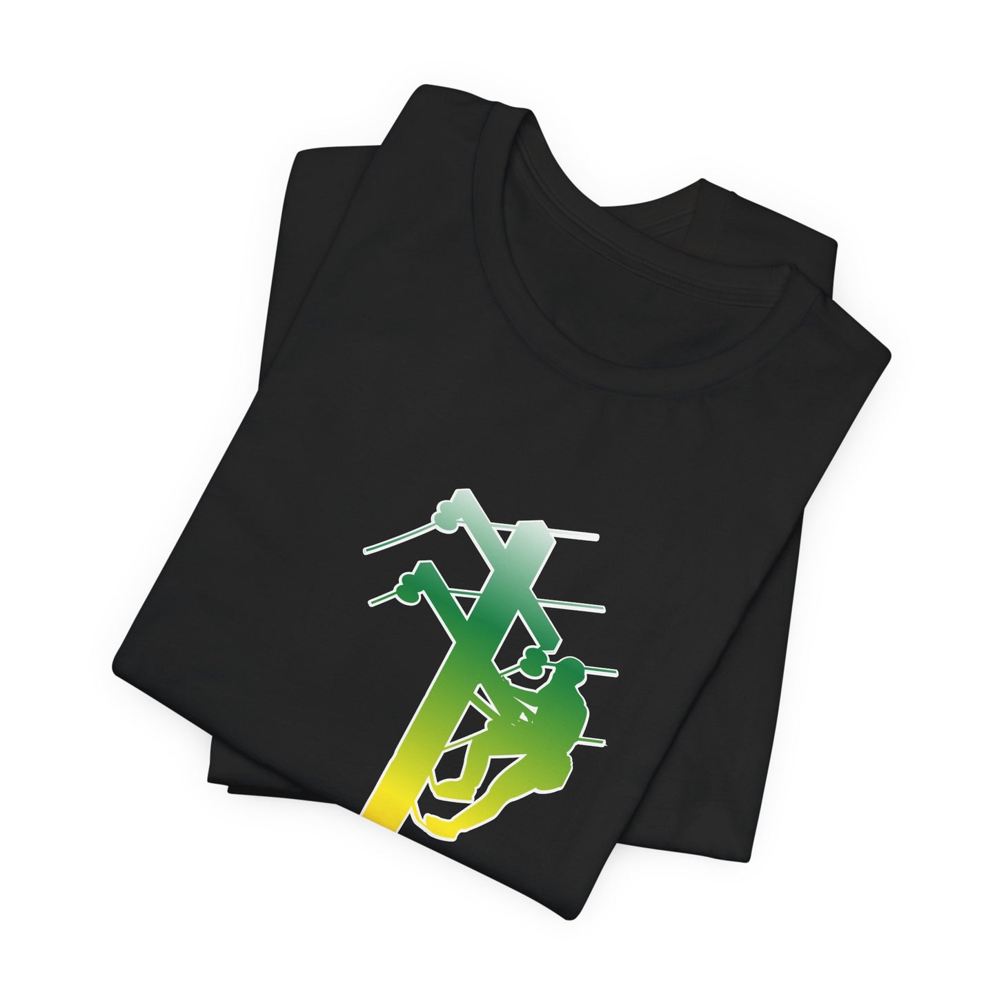 Lineman T-shirt - living the high life - gradient