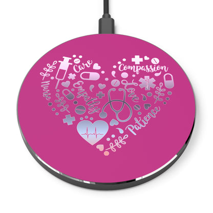 Nurse Heart Wireless Charger | Fast Charging Pad for Healthcare Professionals