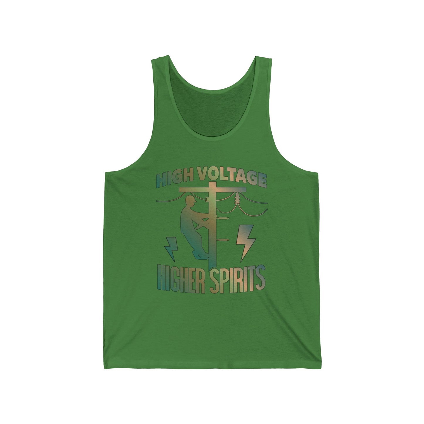 Lineman Tank - High Voltage Higher Spirits-copper patina