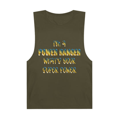 Lineman Tank - power ranger super power colored chrome