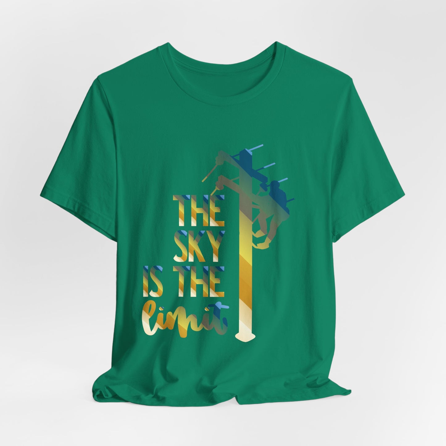 Lineman T-shirt - the-sky-is-the-limit-lineman colored chrome