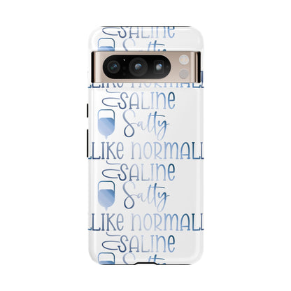 Google Pixel Tough Case - Salty Saline Like Normal Saline - White