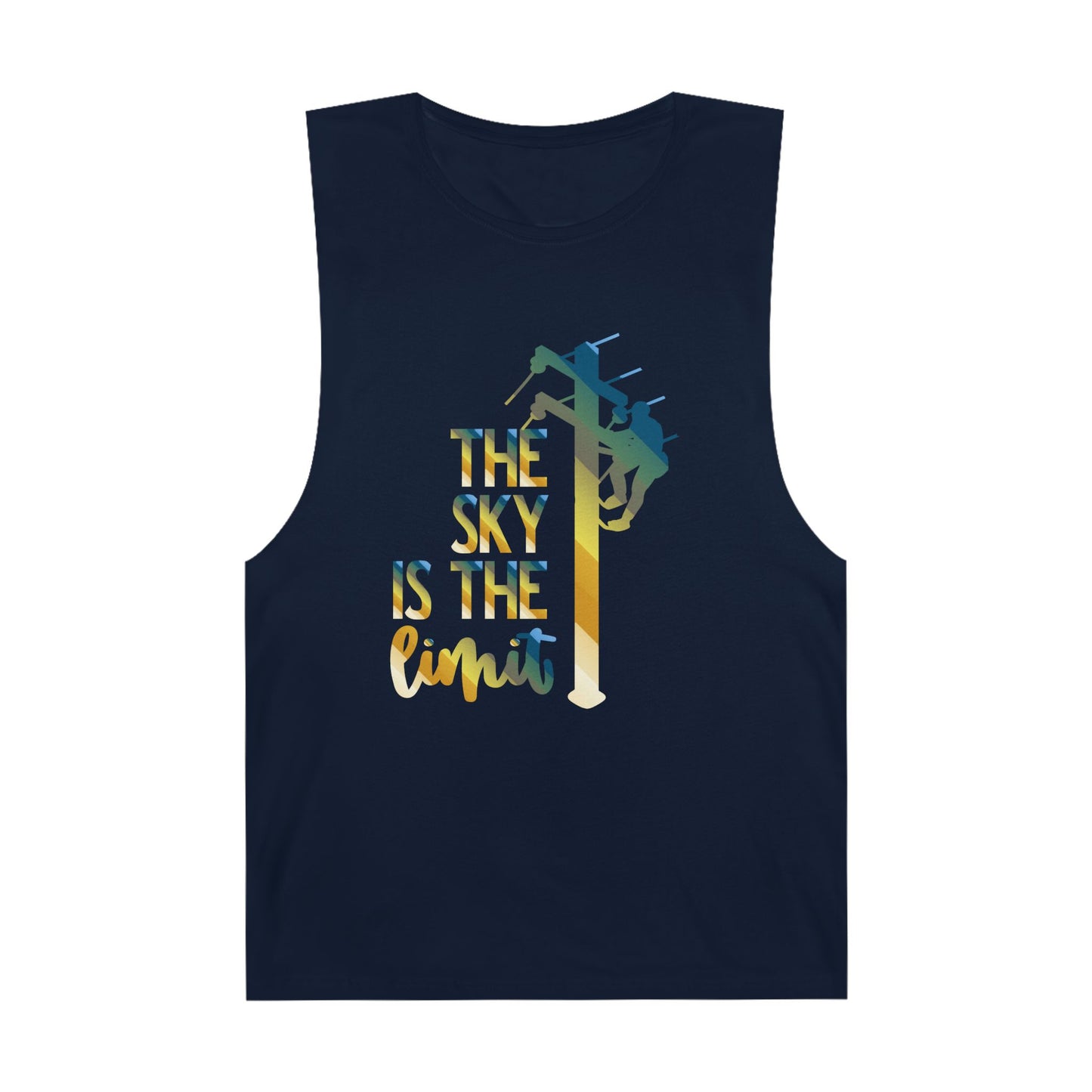 Lineman Tank - the-sky-is-the-limit-lineman colored chrome