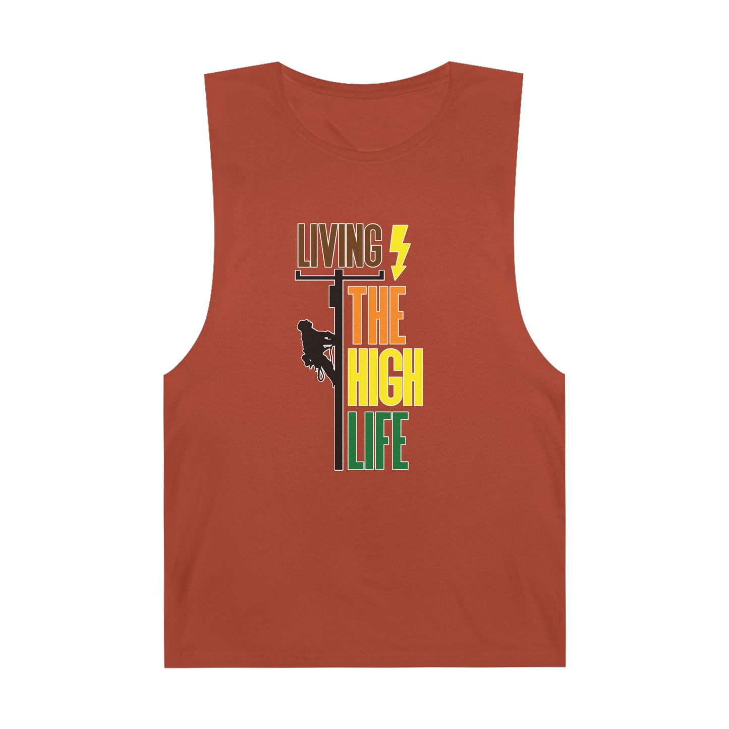 Lineman Tank - Living The High Life-color