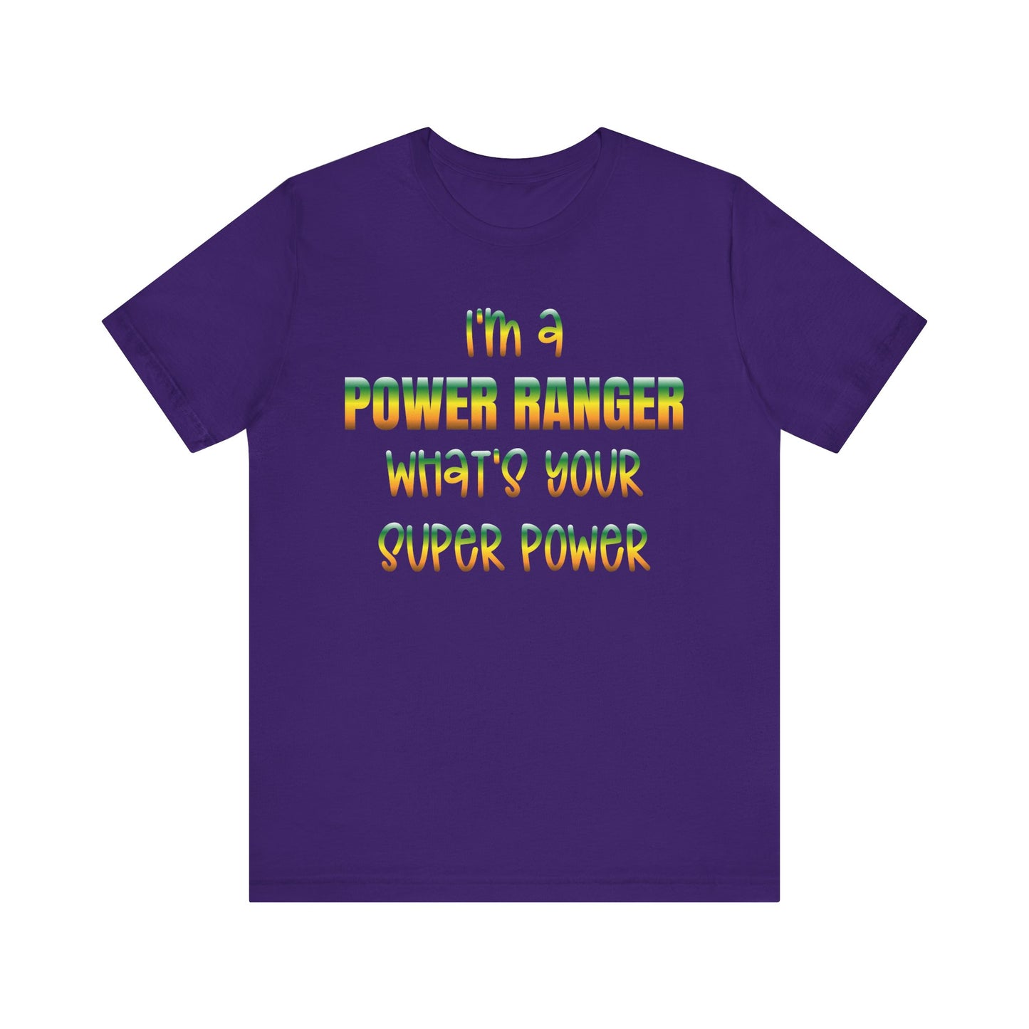 Lineman T-shirt - power ranger super power gradient