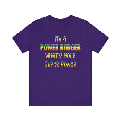 Lineman T-shirt - power ranger super power gradient