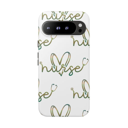 Google Pixel Tough Case - Nurse Stethoscope - White