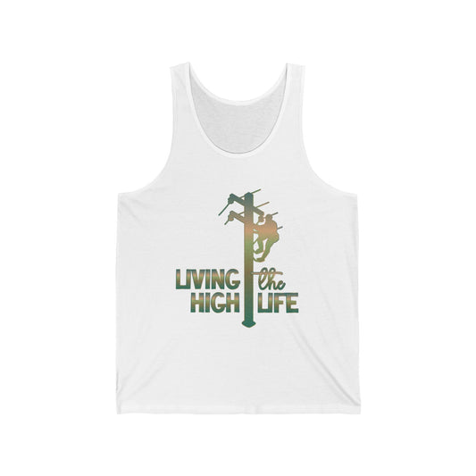 Lineman T-shirt - living the high life - copper patina