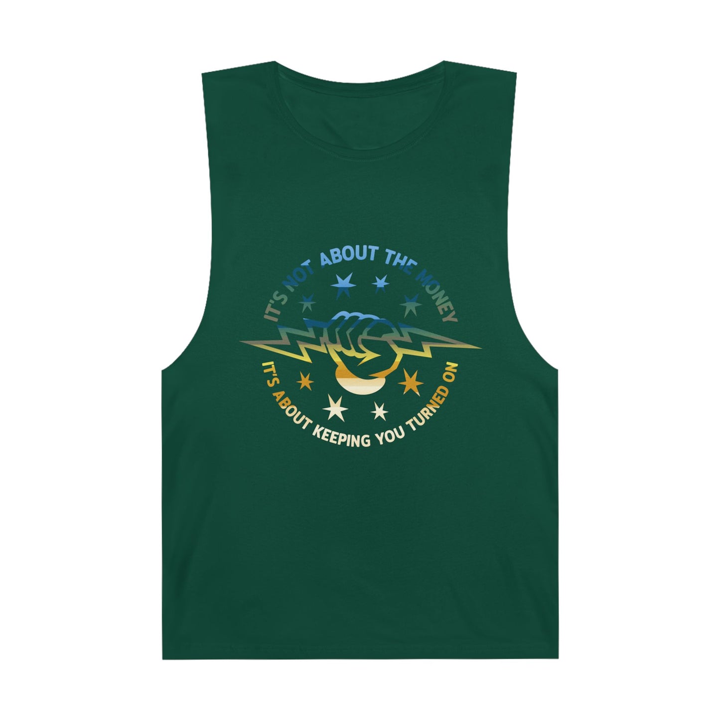 Lineman Tank - Its Not About The Money-colored chrome