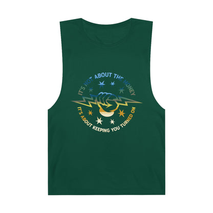 Lineman Tank - Its Not About The Money-colored chrome