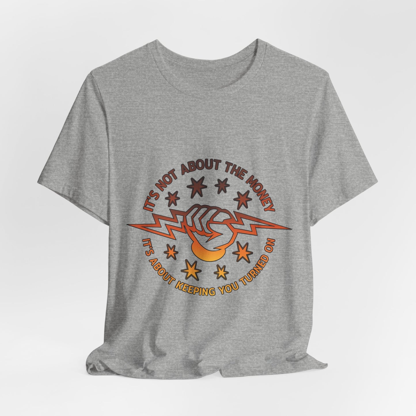 Lineman T-shirt - Its Not About The Money-sky 24
