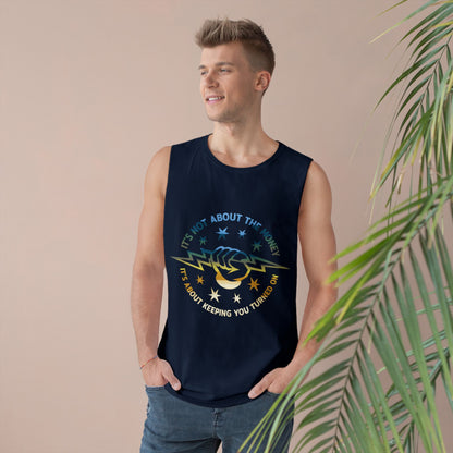 Lineman Tank - Its Not About The Money-colored chrome