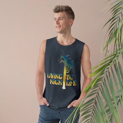 Lineman Tank - living the high life - colored chrome